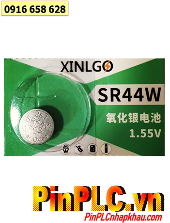 XINLGO SR44W, Pin 1.55v silver oxide XINLGO SR44W-Pin 357 (150mAh, 11.6mmx5.4mm) chính hãng